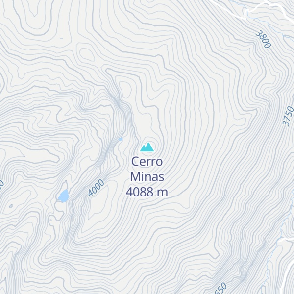 Map of Cerro Minas