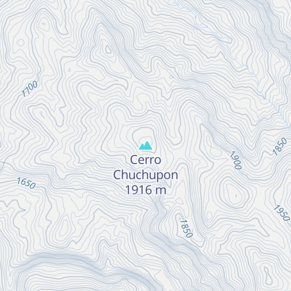 Map of Cerro Chuchupon