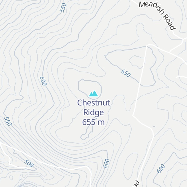 Map of Chestnut Ridge