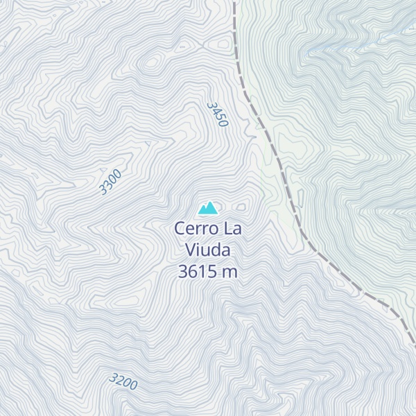 Map of Cerro La Viuda