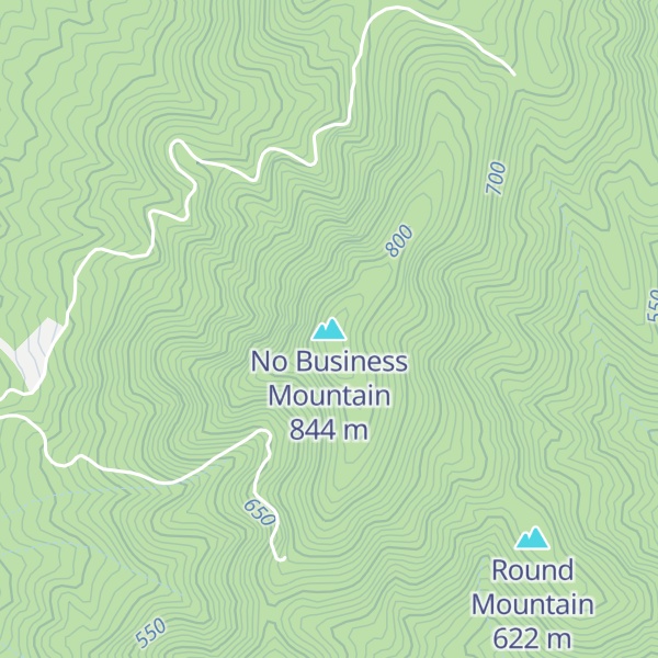 Map of No Business Mountain