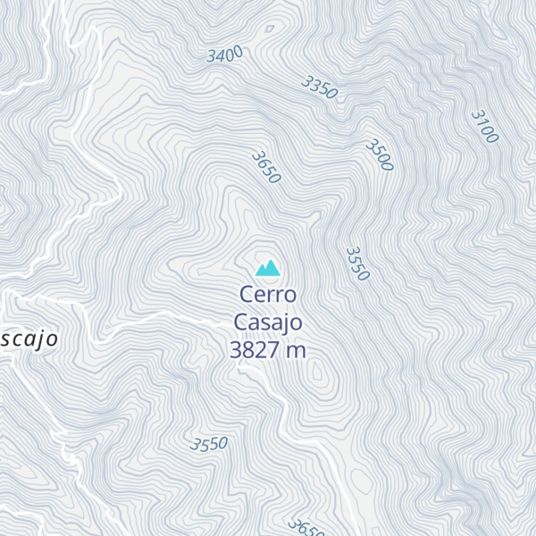 Map of Cerro Casajo