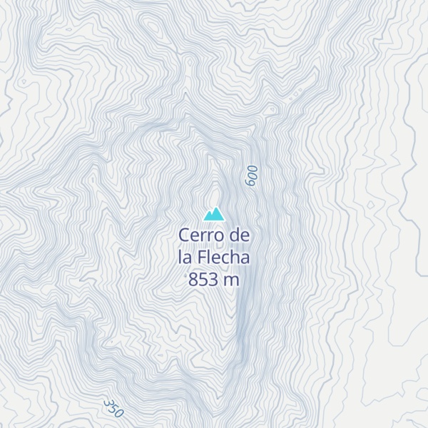 Map of Cerro de la Flecha