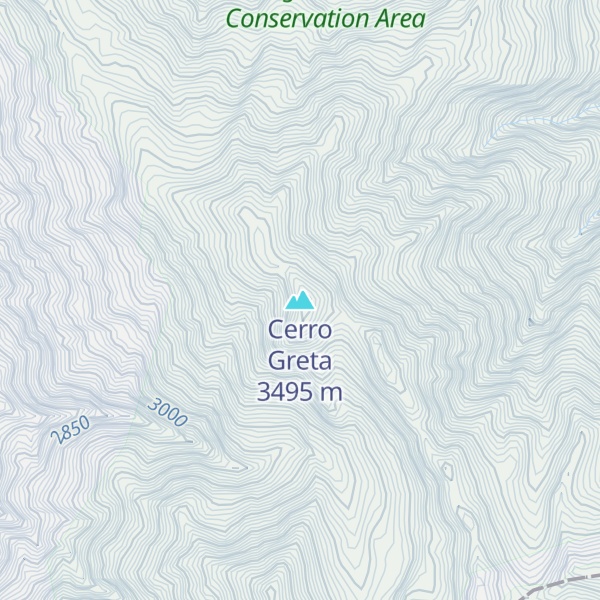 Map of Cerro Greta
