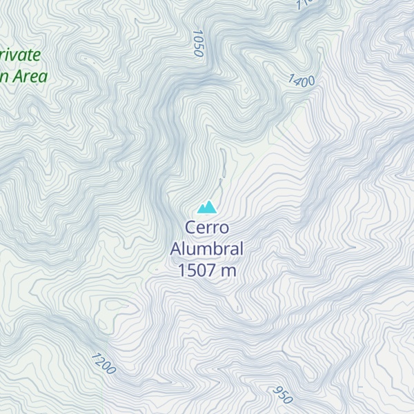Map of Cerro Alumbral