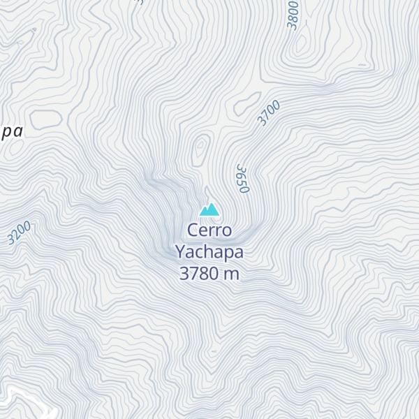 Map of Cerro Yachapa