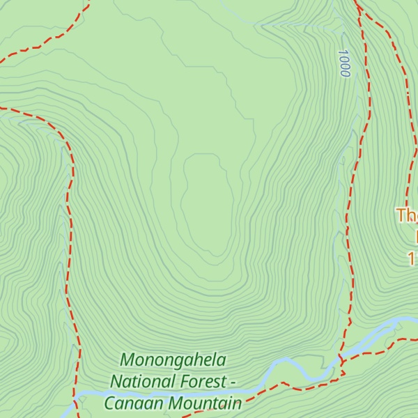 Map of Coal Knob