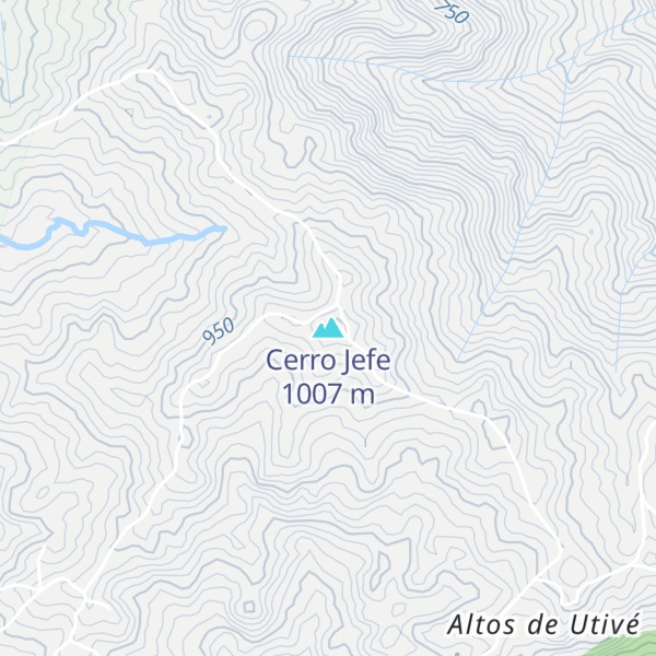 Map of Cerro Jefe
