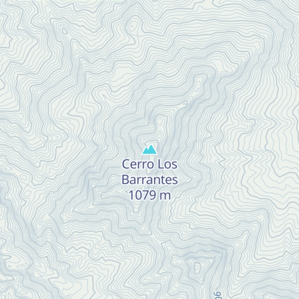 Map of Cerro Los Barrantes
