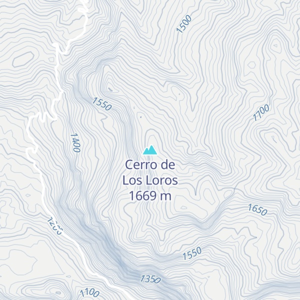 Map of Cerro de Los Loros
