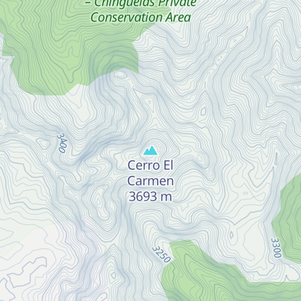 Map of Cerro El Carmen
