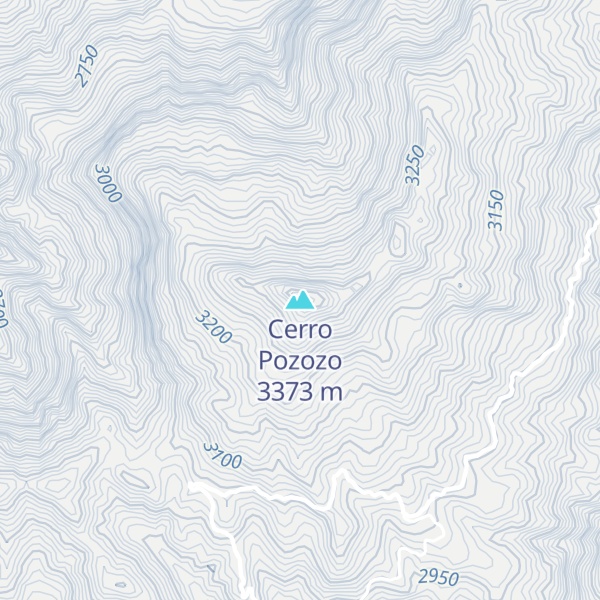 Map of Cerro Pozozo
