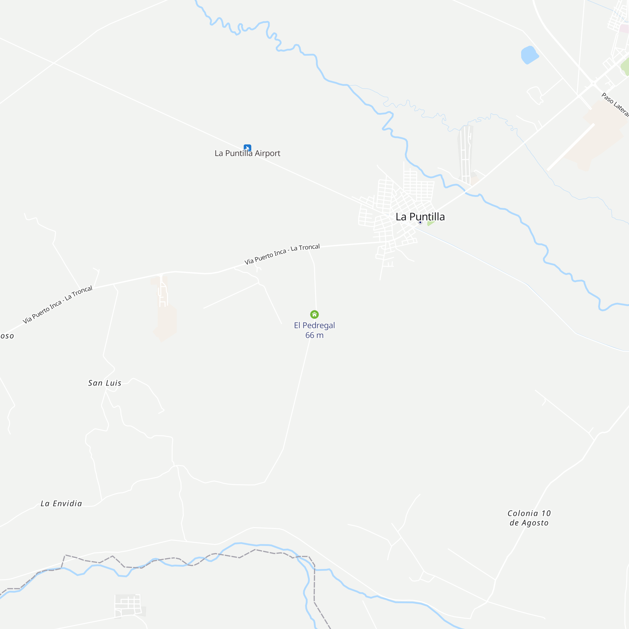 El Pedregal map