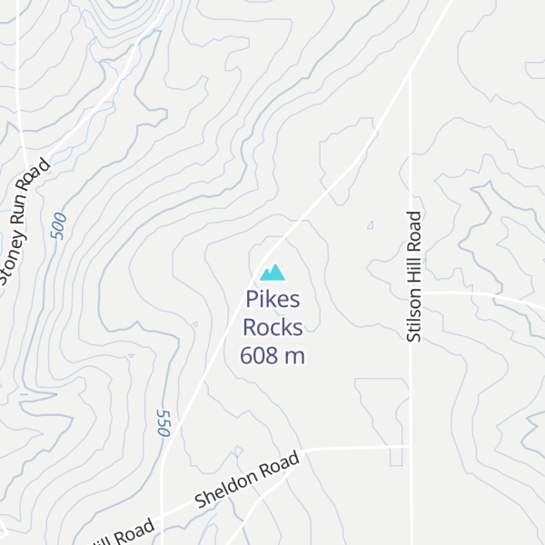 Map of Pikes Rocks