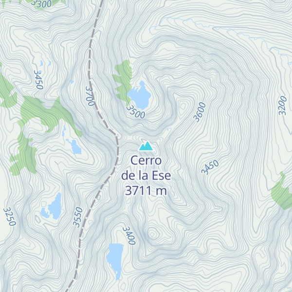 Map of Cerro de la Ese