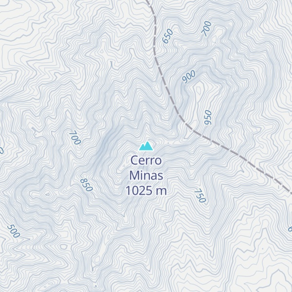 Map of Cerro Minas