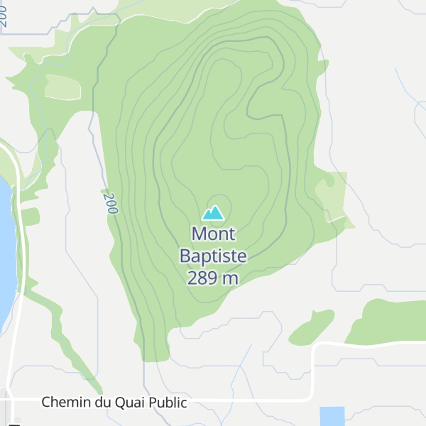 Map of Mont Baptiste