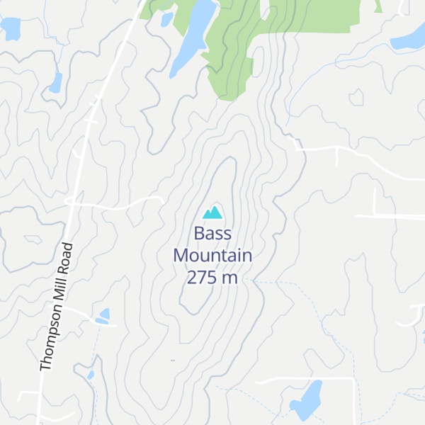 Map of Bass Mountain