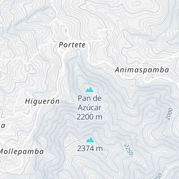 Map of Pan de Azúcar