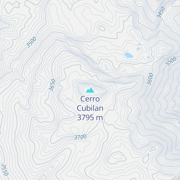 Map of Cerro Cubilan