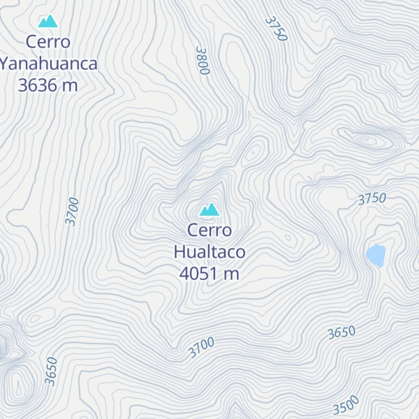 Map of Cerro Hualtaco