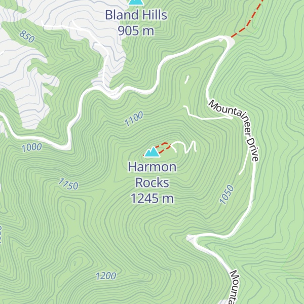 Map of Harmon Rocks