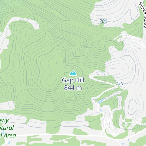 Map of Gap Hill