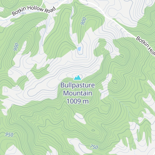Map of Bullpasture Mountain