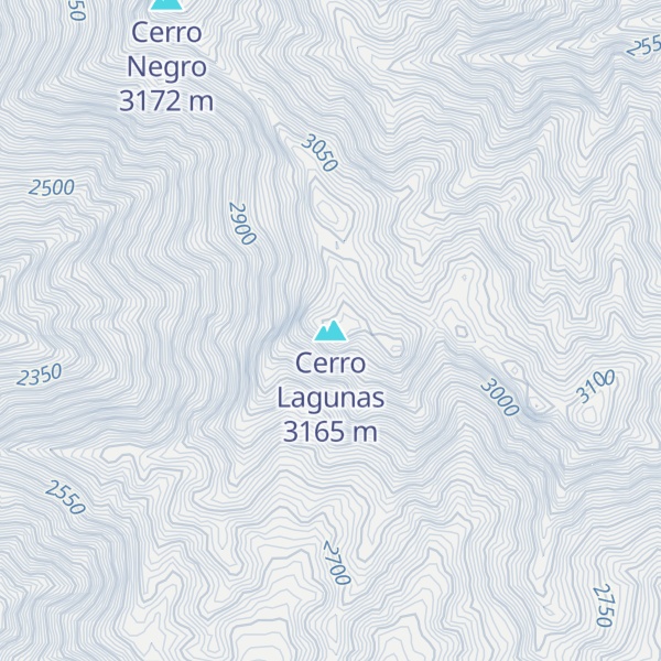 Map of Cerro Lagunas