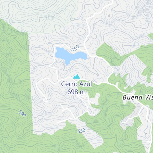 Map of Cerro Azul