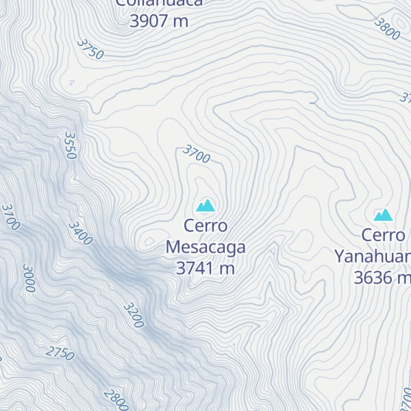 Map of Cerro Mesacaga