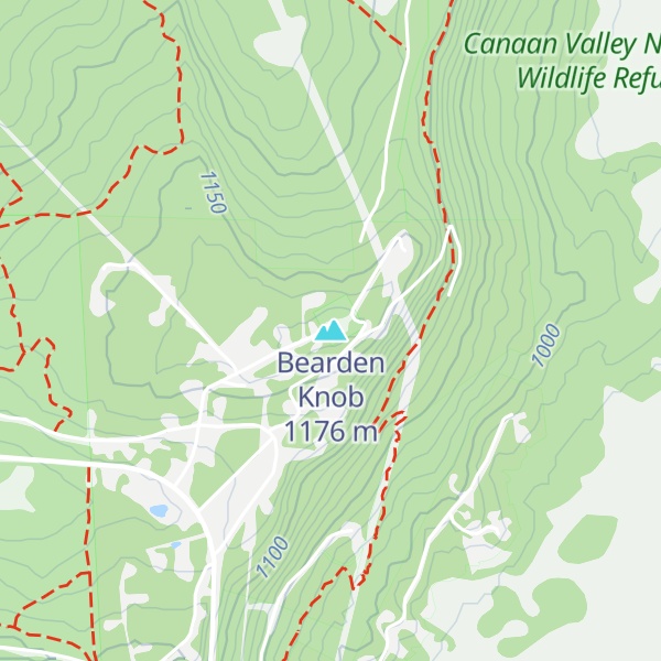 Map of Bearden Knob