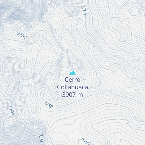 Map of Cerro Collahuaca