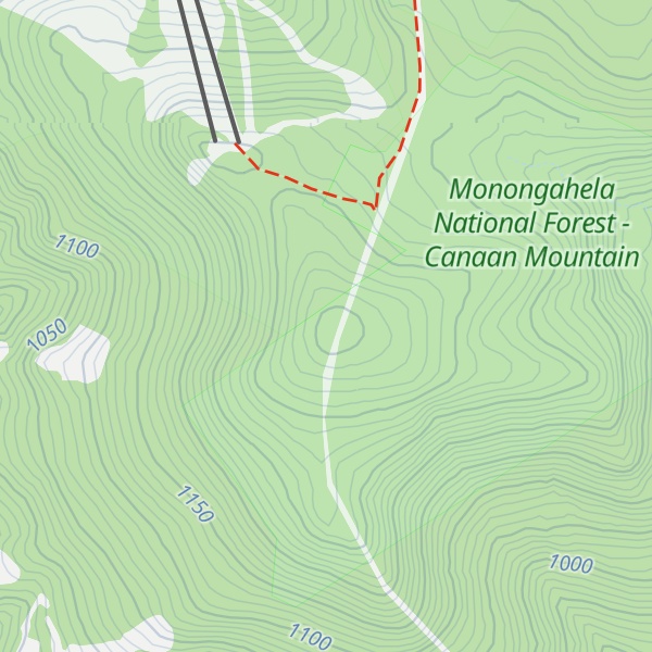 Map of Weiss Knob