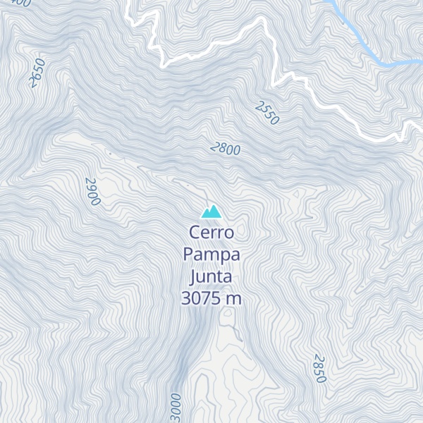Map of Cerro Pampa Junta