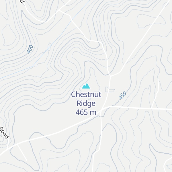 Map of Chestnut Ridge