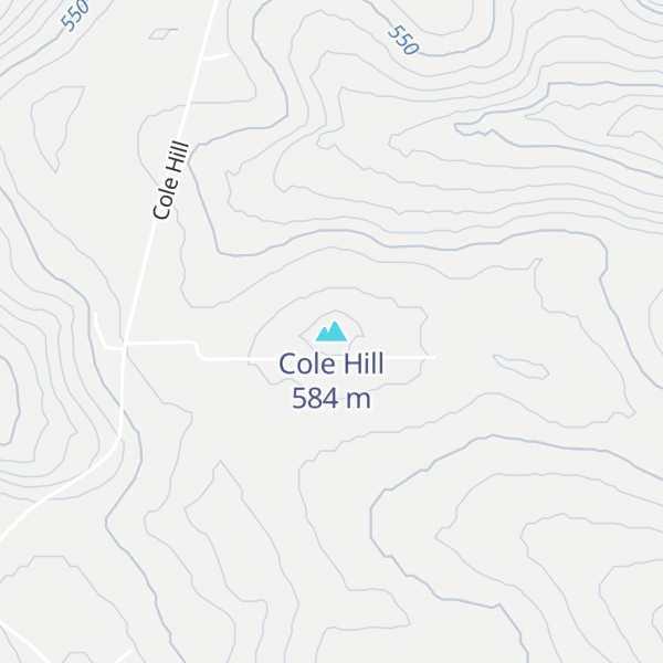 Map of Cole Hill