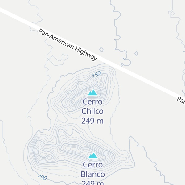 Map of Cerro Chilco