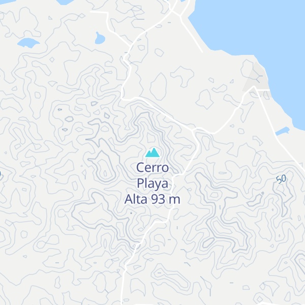 Map of Cerro Playa Alta