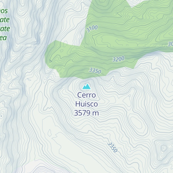 Map of Cerro Huisco