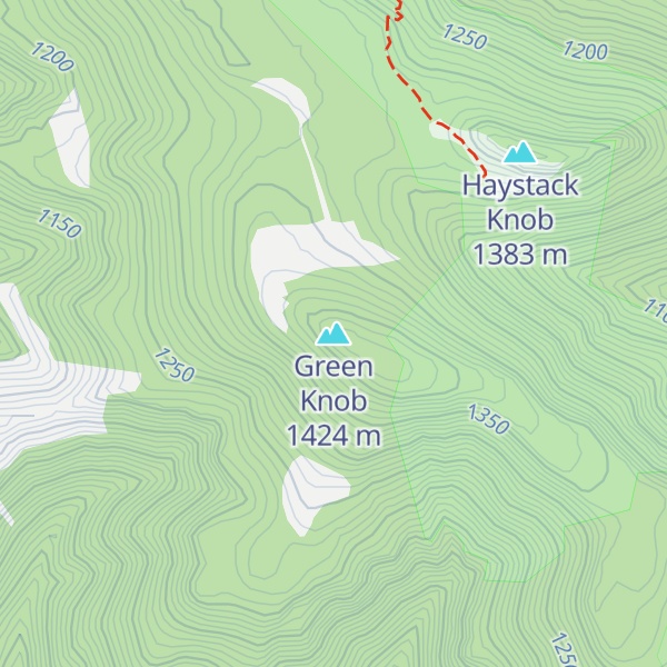 Map of Green Knob