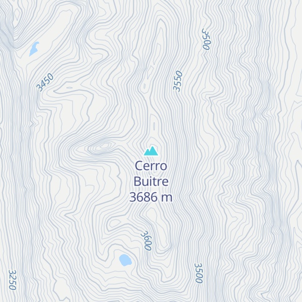 Map of Cerro Buitre