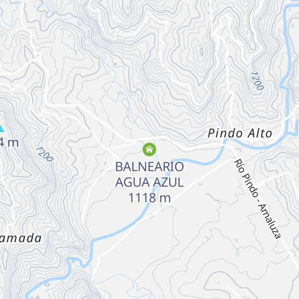Map of BALNEARIO AGUA AZUL