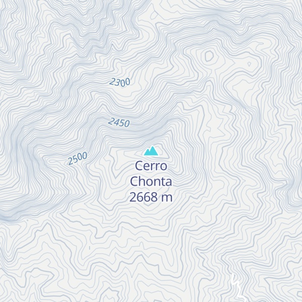 Map of Cerro Chonta