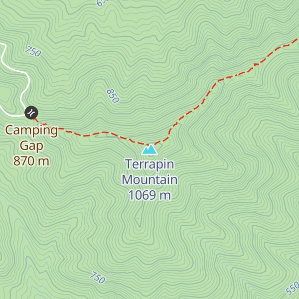 Map of Terrapin Mountain