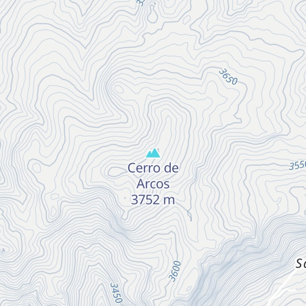 Map of Cerro de Arcos