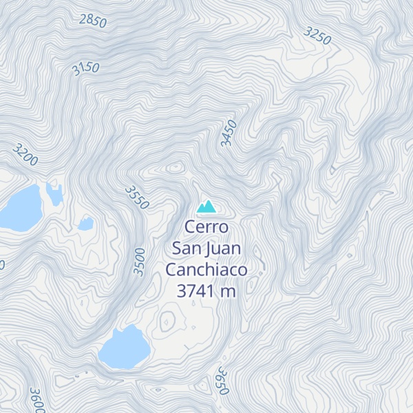 Map of Cerro San Juan Canchiaco