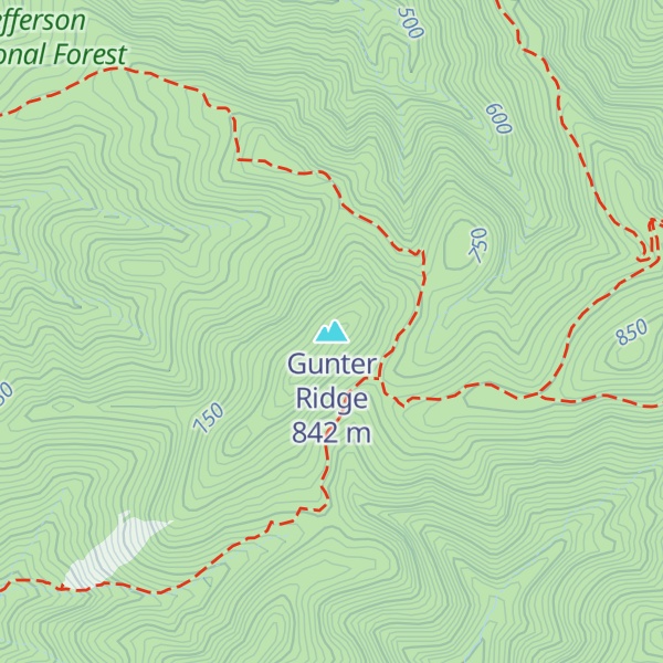 Map of Gunter Ridge