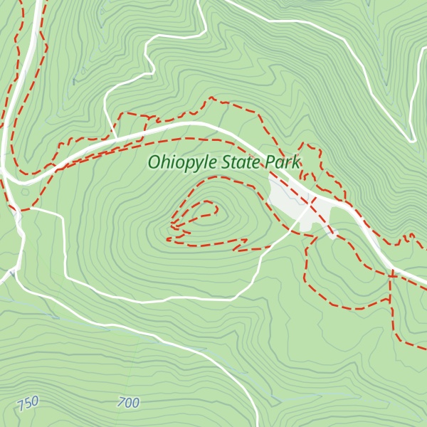 Map of Sugarloaf Knob