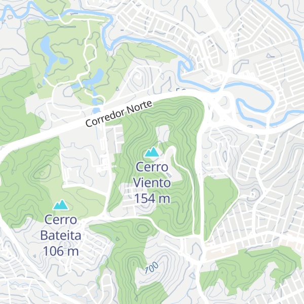 Map of Cerro Viento